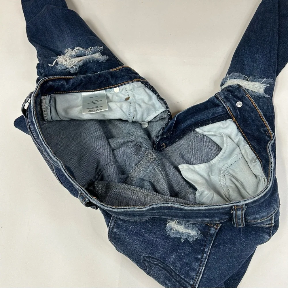 Silver Jeans Women’s Suki Skinny W29/L29 Dark Wash Distressed Blue Denim #1536 - Picture 12 of 14